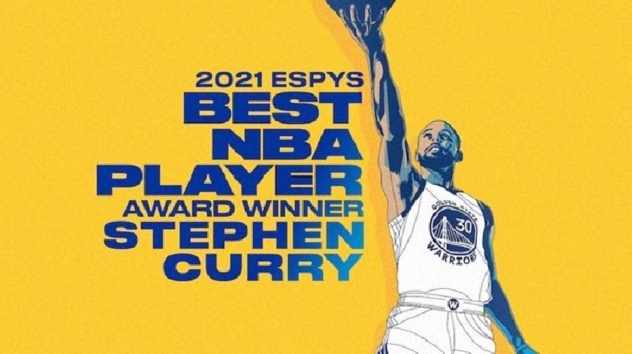 Stephen Curry giành giải thưởng 'Cầu thủ NBA xuất sắc nhất năm'