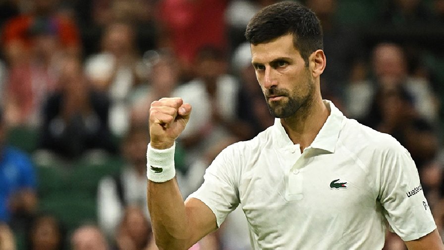 Djokovic thua set đầu tiên ở Wimbledon 2023, gặp Rublev ở tứ kết