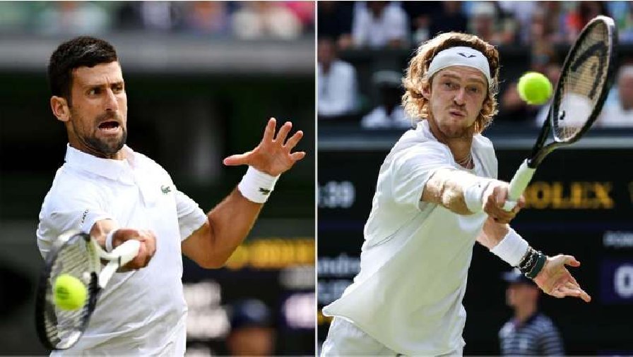 Lịch thi đấu tennis hôm nay 11/7: Tứ kết Wimbledon - Tâm điểm Djokovic vs Rublev