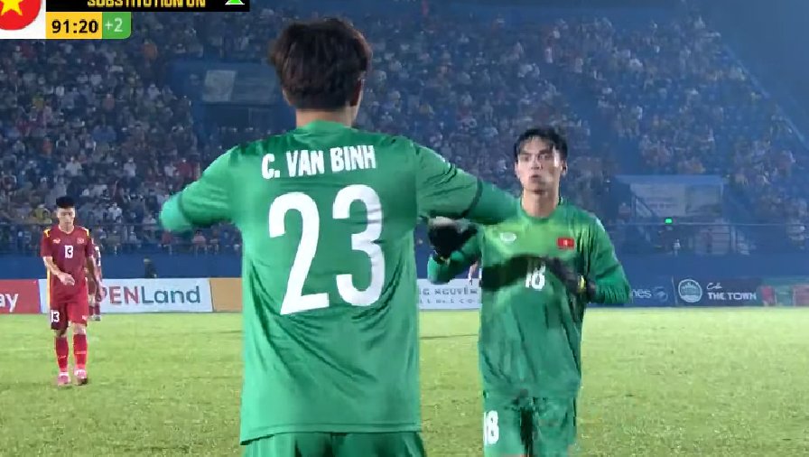 U19 Việt Nam thay thủ môn ở loạt sút luân lưu với Malaysia