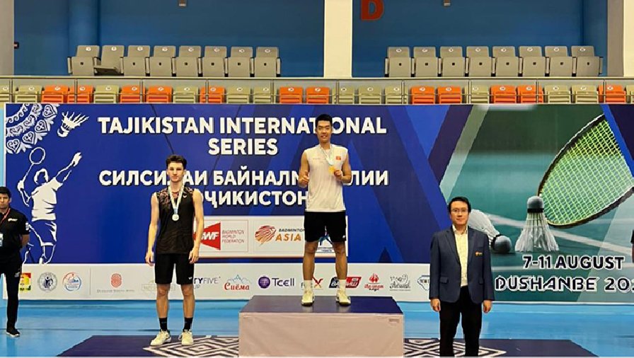 Lê Đức Phát vô địch giải cầu lông Trung Á, lọt top 100 thế giới