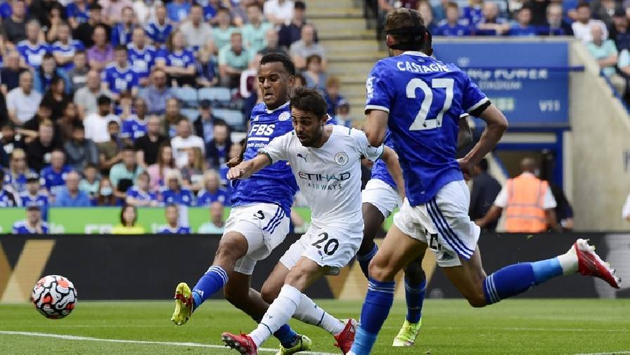 Video bàn thắng Leicester vs Man City: Bernardo Silva lập công, nhà đương kim vô địch nối dài mạch thắng