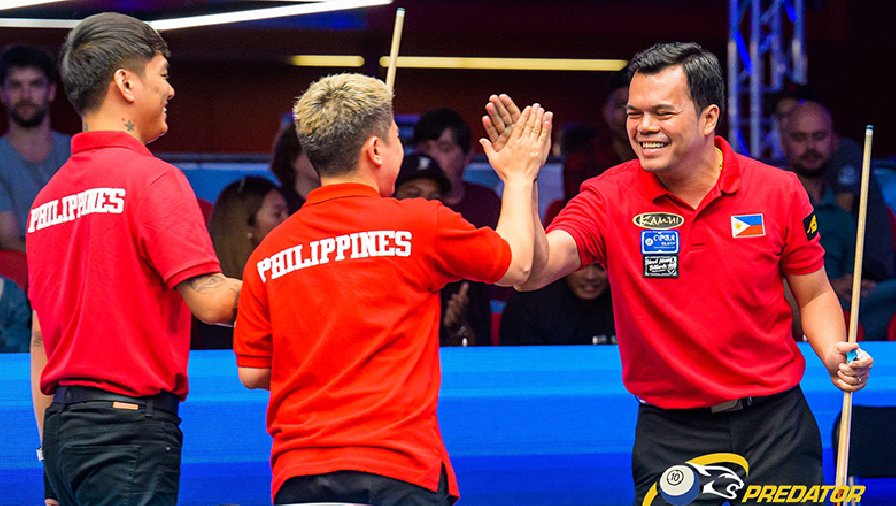 ĐT Philippines vô địch giải 10 bi thế giới 2022