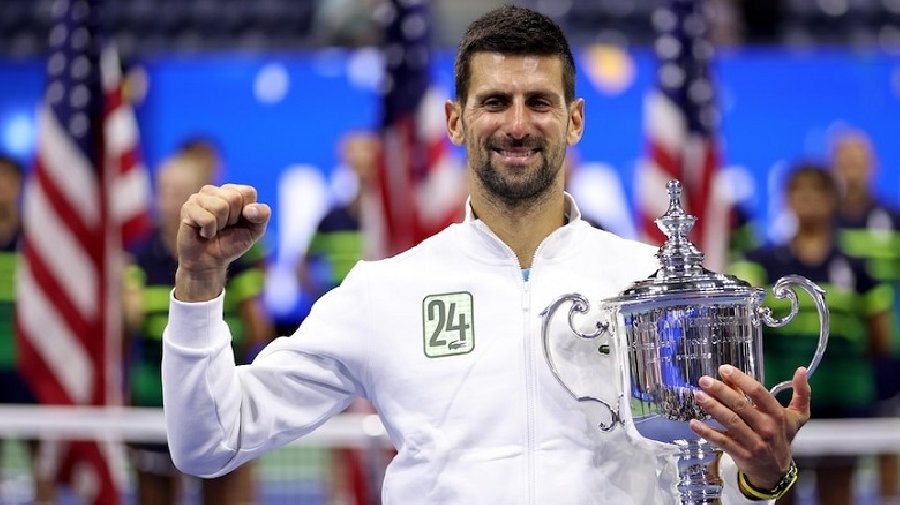 Djokovic lần thứ tư vô địch US Open, san bằng kỷ lục 24 Grand Slam của Margaret Court