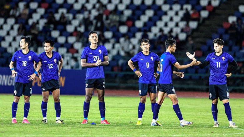 Campuchia thua đội yếu nhất châu Á, sớm dừng bước ở vòng loại Asian Cup 2027