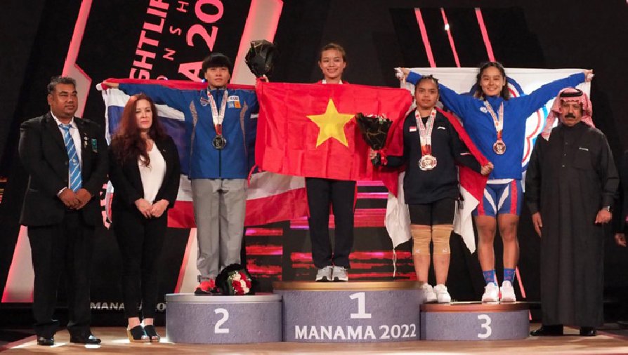 Kỷ lục gia SEA Games Phạm Thị Hồng Thanh đoạt hat-trick HCV ở giải cử tạ châu Á