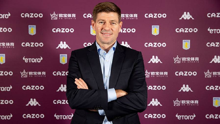 Steven Gerrard chính thức làm HLV Aston Villa