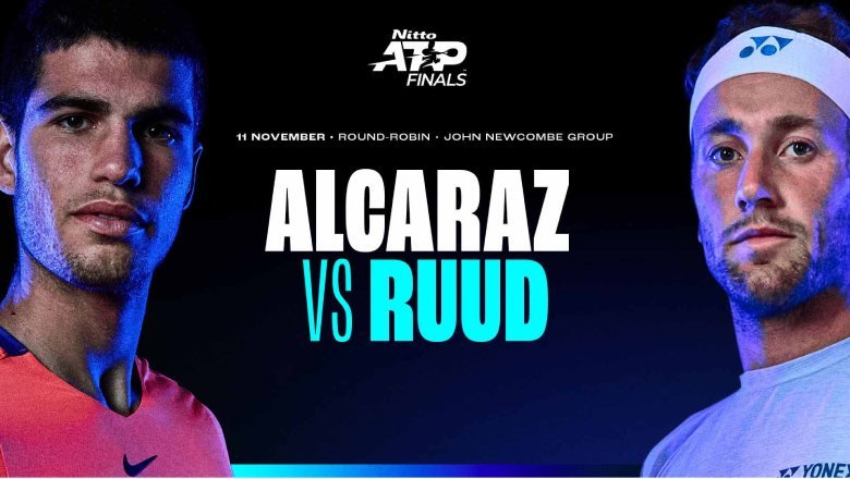 Link xem tennis Alcaraz vs Ruud, Vòng bảng ATP Finals - 20h15 ngày 11/11