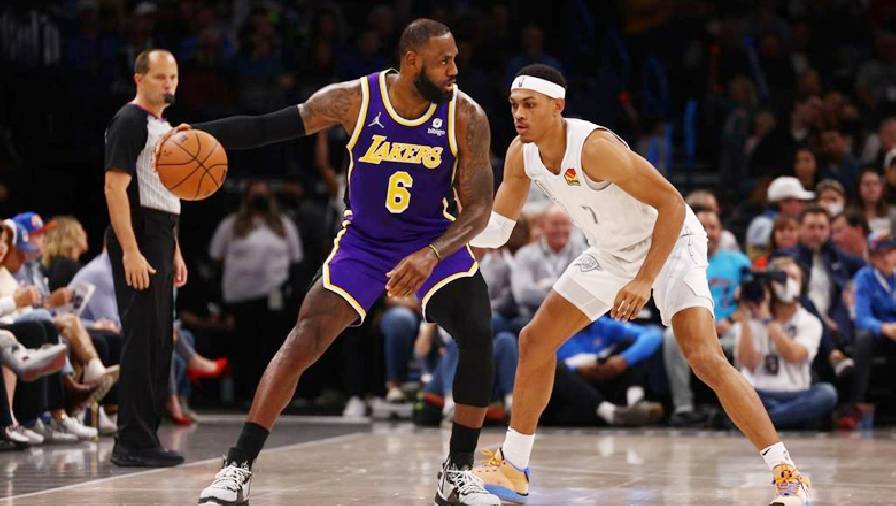 Kết quả bóng rổ NBA ngày 11/12: Thunder vs Lakers - LeBron James tiếp tục 'cân' team