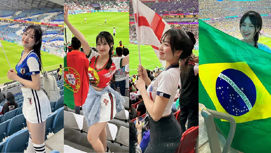Hot girl Phương Anh, người mang 'điềm xấu' cho các đội tại World Cup 2022