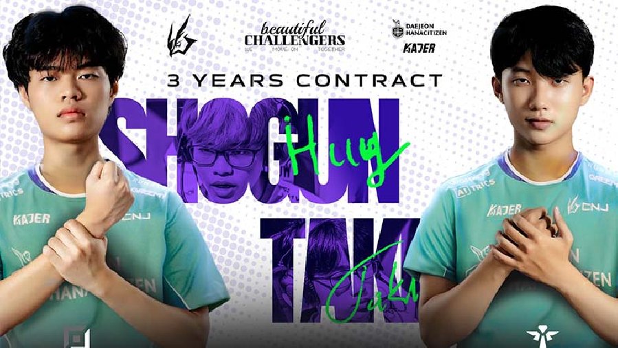 Shogun và Taki ký hợp đồng  3 năm với CNJ Esports