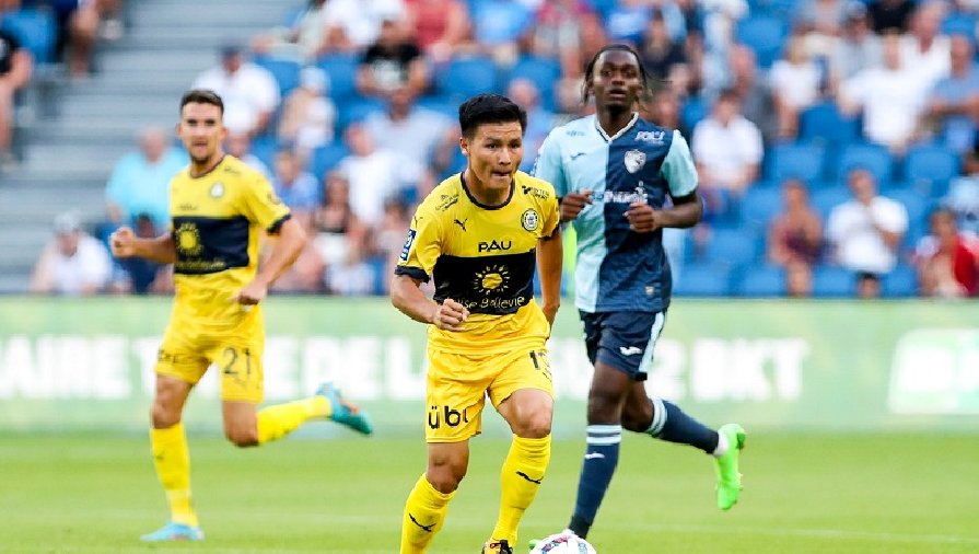 Quang Hải tiếp tục vắng mặt trong đội hình Pau FC thi đấu Ligue 2
