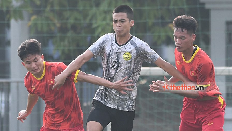 U20 Việt Nam bị cầm hòa đáng tiếc trước ‘quân xanh’ Hòa Bình FC