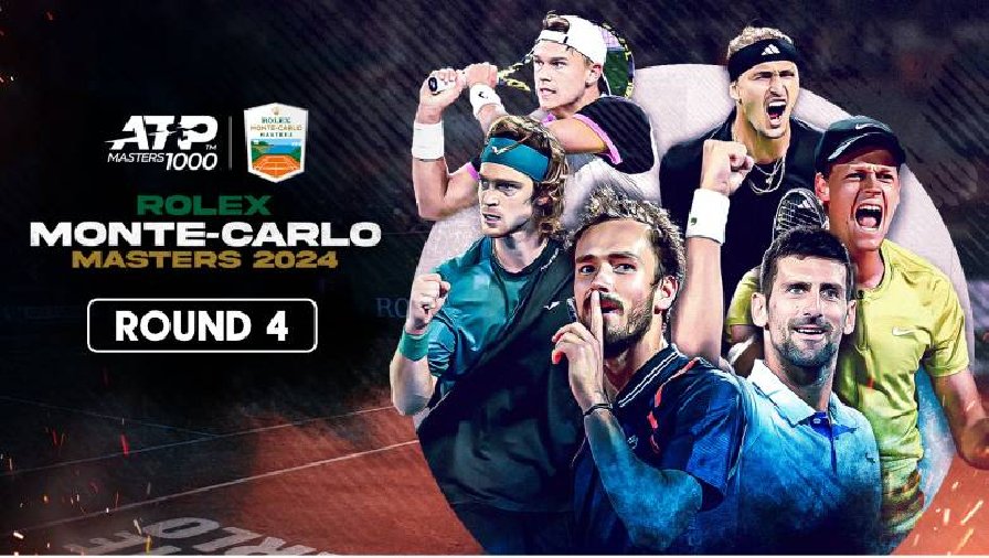 Lịch thi đấu tennis Monte Carlo Masters 2024 hôm nay mới nhất