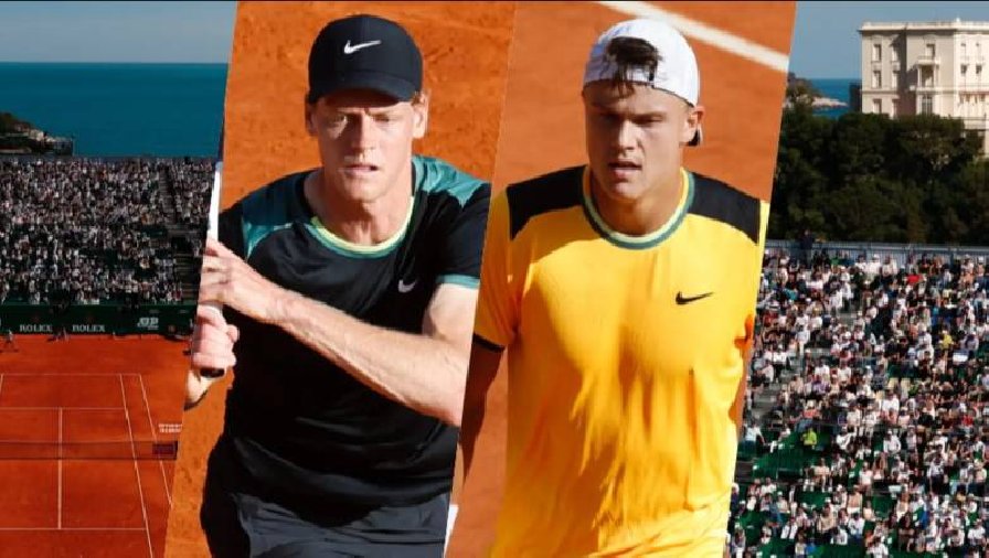 Lịch thi đấu tennis Tứ kết Monte Carlo Masters: Djokovic gặp De Minaur, Sinner đấu Rune