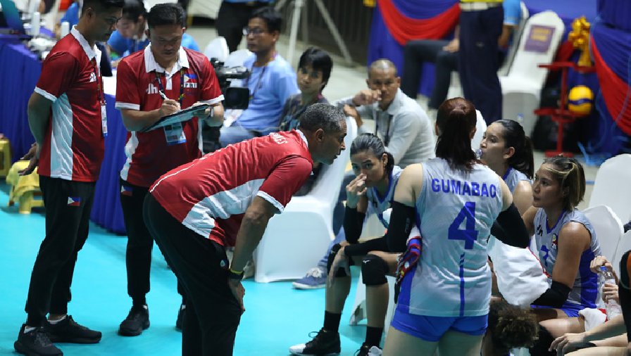 HLV trưởng bóng chuyền nữ Philippines kỳ vọng tạo cú sốc trước Thái Lan