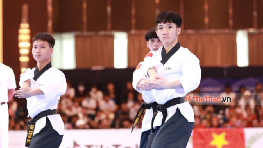 Quyền biểu diễn mang về tấm HCV đầu tiên cho Taekwondo Việt Nam tại SEA Games 32