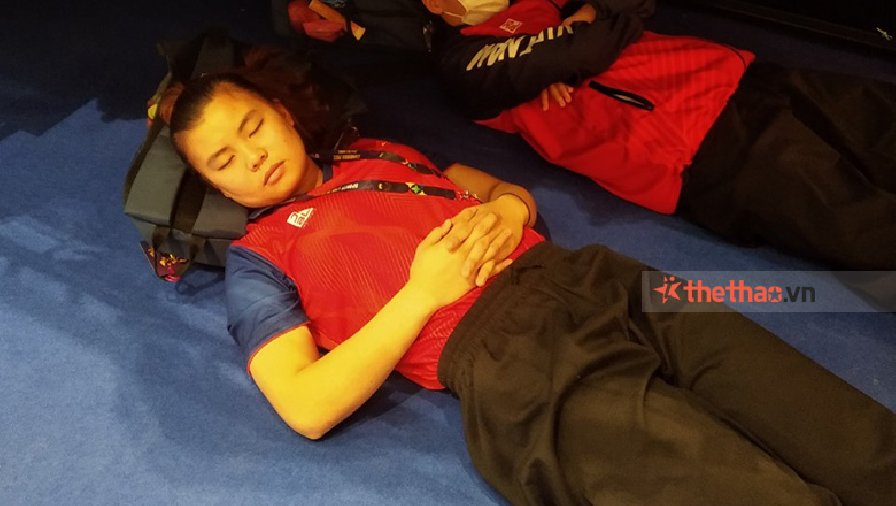 Thu Nghĩa ngủ ở nhà thi đấu trước khi giành HCV Silat SEA Games