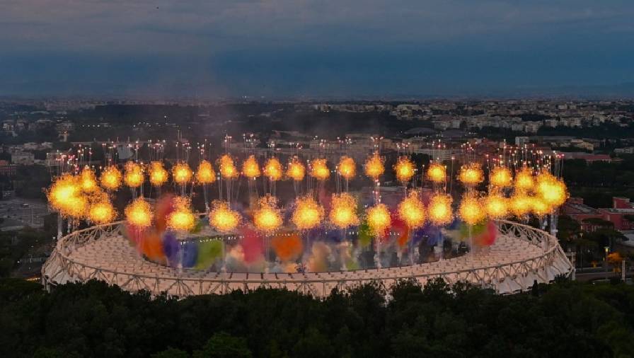 Chùm ảnh Lễ khai mạc EURO 2021: Bữa tiệc của màu sắc và công nghệ
