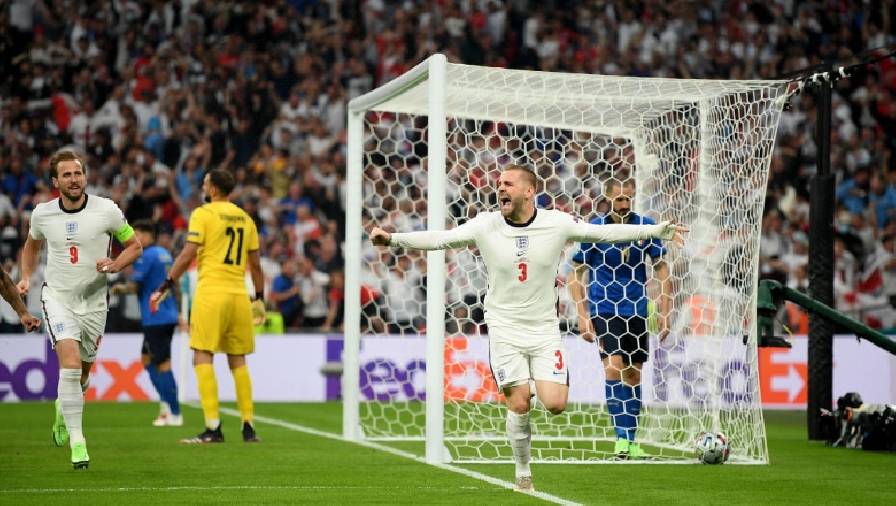 Sút tung lưới Donnarumma, Luke Shaw phá kỷ lục ghi bàn ở chung kết EURO