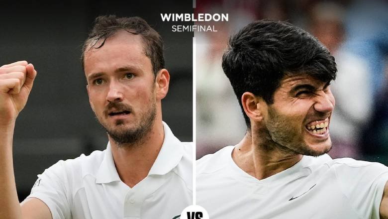 Xem trực tiếp Bán kết Wimbledon 2024 - Alcaraz vs Medvedev trên kênh nào?
