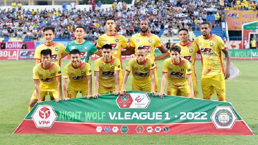 Đội hình thi đấu Thanh Hóa vs Hà Tĩnh, V.League 2022: Pinto trở lại