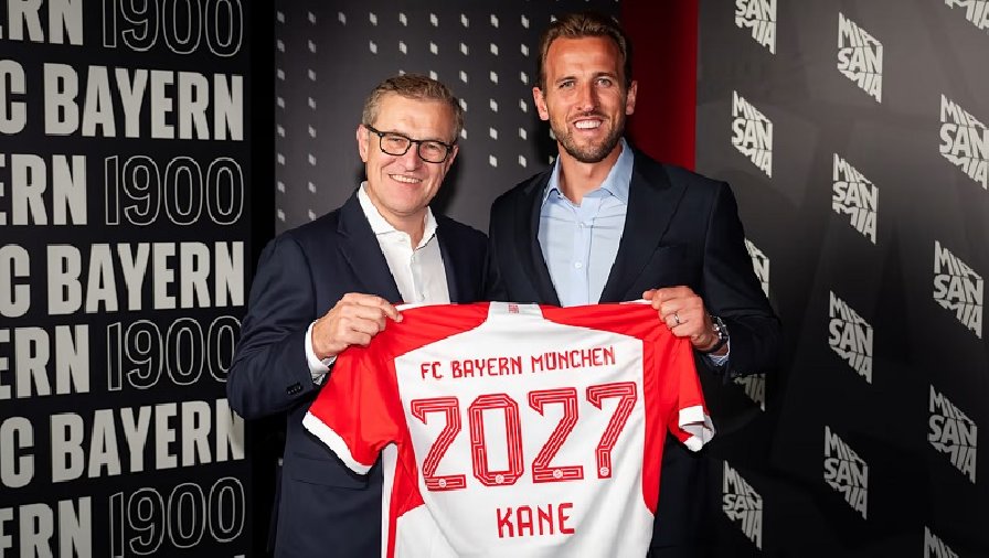 CHÍNH THỨC: Harry Kane gia nhập Bayern Munich với mức giá kỷ lục!