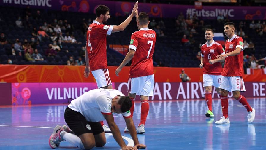 Futsal World Cup 2021: Nga hủy diệt Ai Cập 9 bàn không gỡ trong trận khai màn