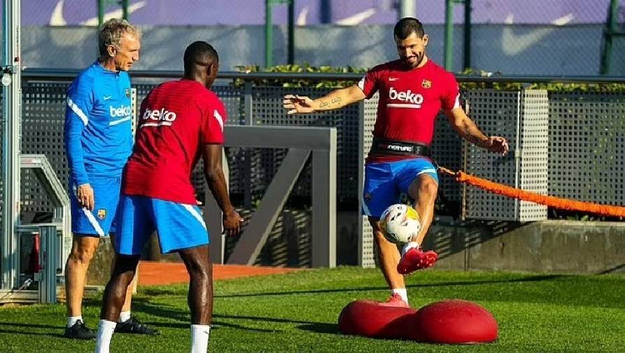 Aguero trở lại tập luyện, có thể đá trận Barcelona gặp Valencia