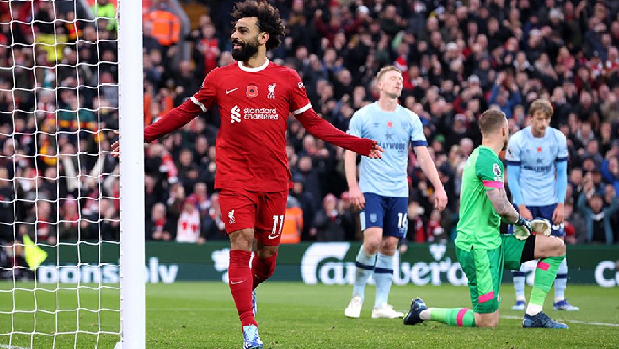 Kết quả bóng đá Liverpool vs Brentford: Bay trên đôi cánh Salah