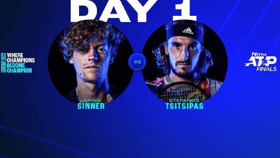 Nhận định tennis Tsitsipas vs Sinner, Vòng bảng ATP Finals - 20h30 ngày 12/11