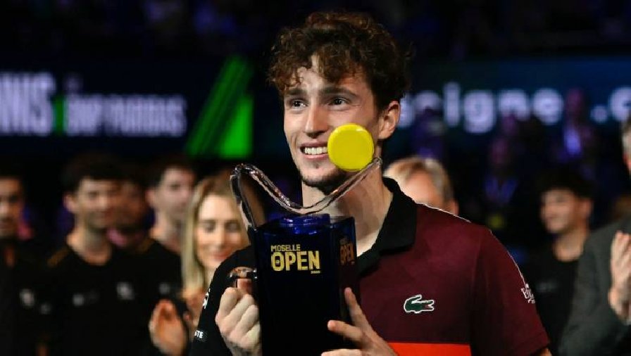 Ugo Humbert vô địch Moselle Open 2023, lần đầu lọt top 20 thế giới