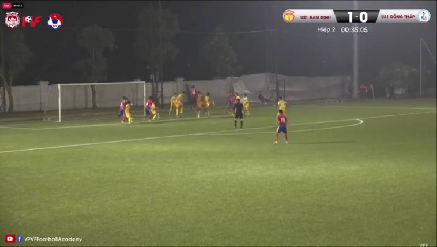 Kết quả vòng loại U21 Quốc gia: U21 Đồng Tháp chia điểm với U21 Nam Định