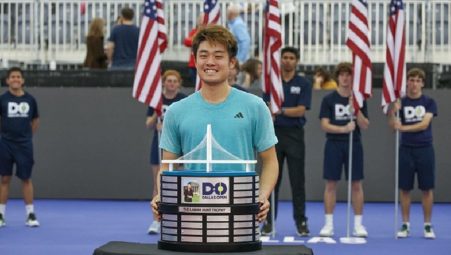 Tay vợt Trung Quốc Wu Yibing làm nên lịch sử với chức vô địch Dallas Open 2023