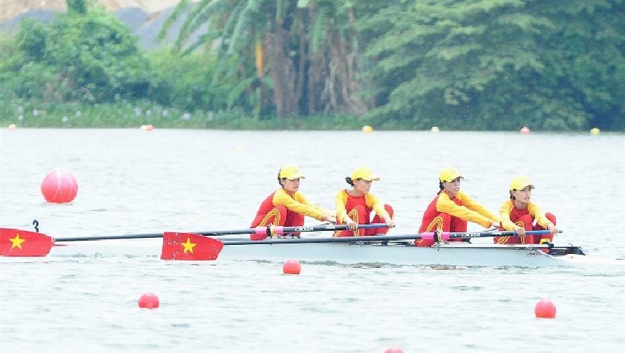 Rowing Việt Nam giành 'hat-trick' HCV tại SEA Games 31
