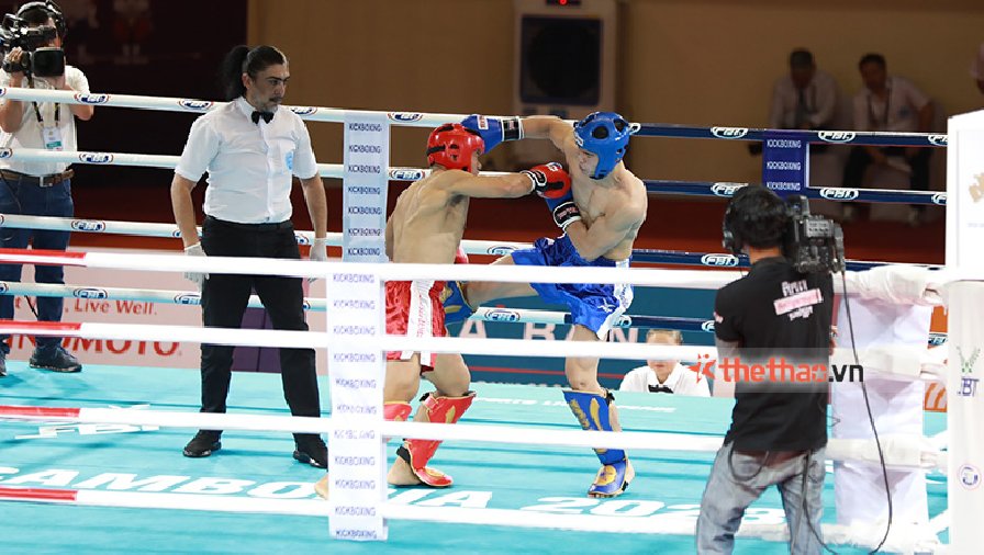 ĐT Kickboxing Việt Nam thắng 5/6 trận đấu trong ngày đầu tiên của SEA Games 32