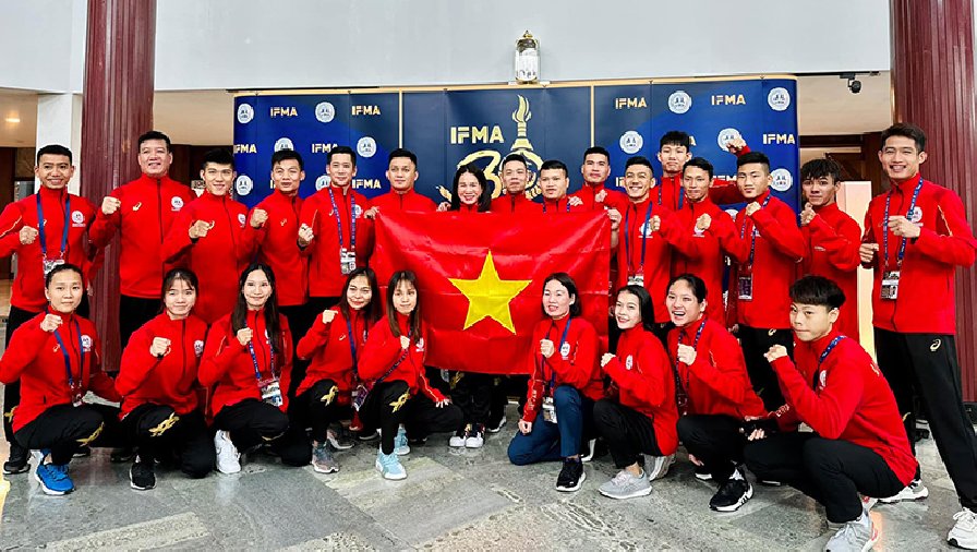 Việt Nam đứng nhất lứa tuổi U23 giải vô địch Muay thế giới IFMA 2023