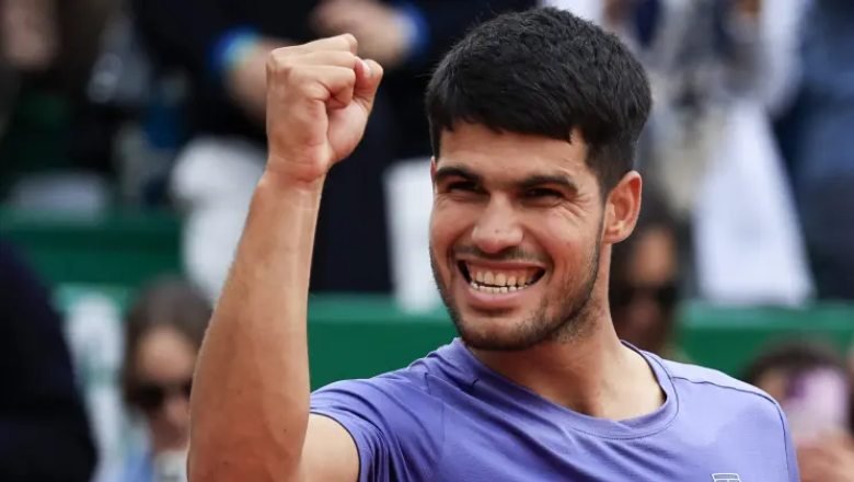 Alcaraz vào tứ kết Rome Masters dù thua set đầu tiên trước Khachanov