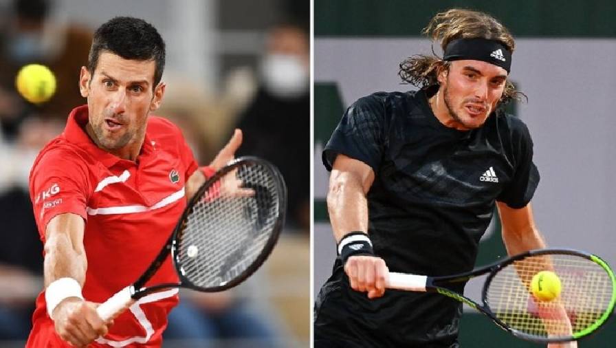 Lịch thi đấu tennis hôm nay 13/6: Chung kết đơn nam Roland Garros - Djokovic vs Tsitsipas
