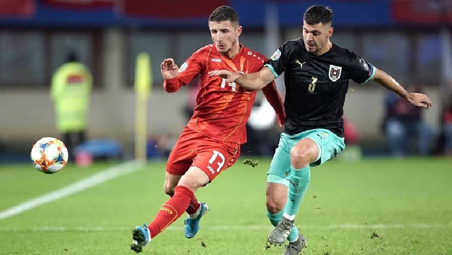 Kết quả Áo vs Bắc Macedonia, EURO 2021 23h00 13/6