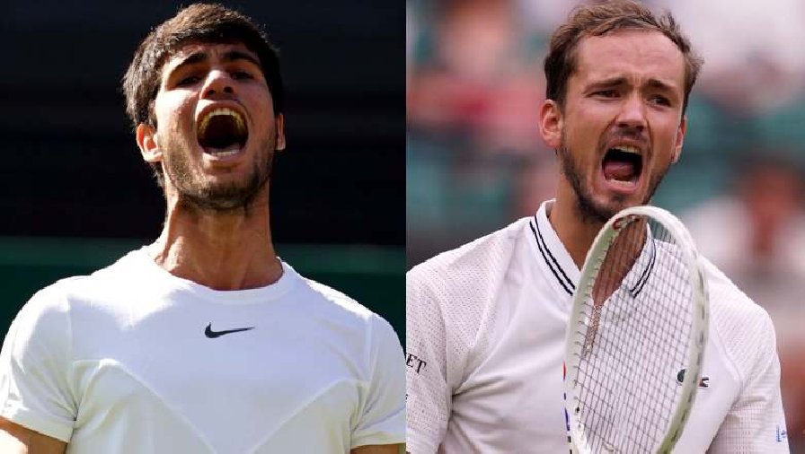 Kết quả tennis ngày 13/7: Alcaraz và Medvedev vào Bán kết Wimbledon