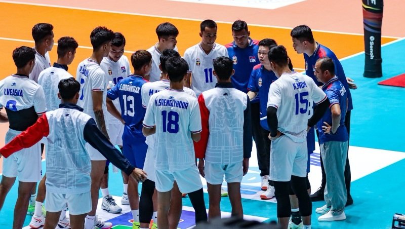 'King of ASEAN' Campuchia là đội duy nhất toàn thua ở giải bóng chuyền SEA V.League 2025