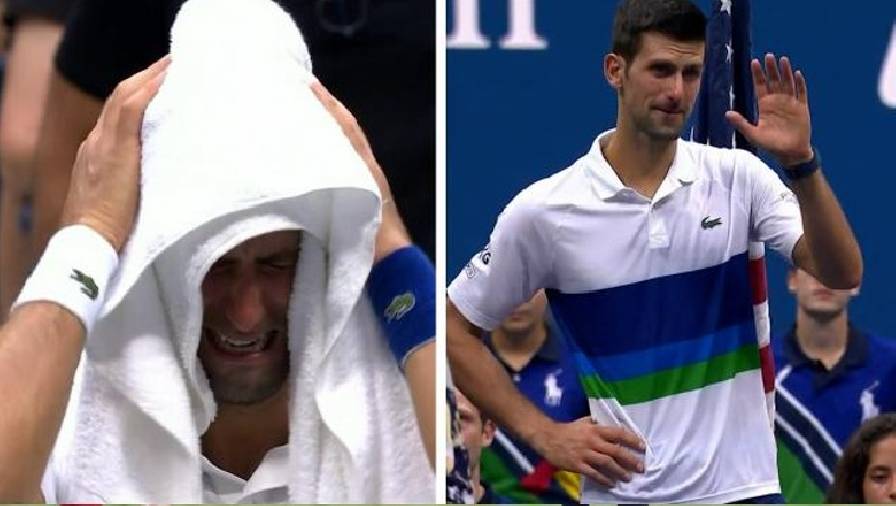 Djokovic ôm mặt khóc như mưa sau khi thua chung kết US Open