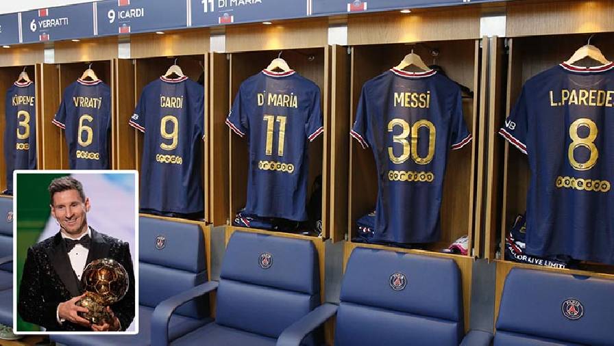 PSG tri ân Quả bóng vàng thứ 7 của Messi với mẫu áo đấu đặc biệt