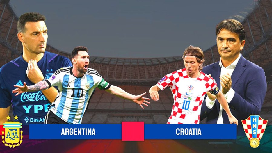 Xem trận Argentina vs Croatia trực tiếp trên kênh nào, ở đâu?