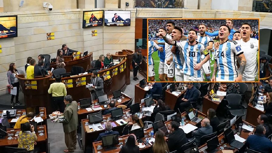 Thượng viện Colombia dừng họp để theo dõi trận Argentina vs Croatia