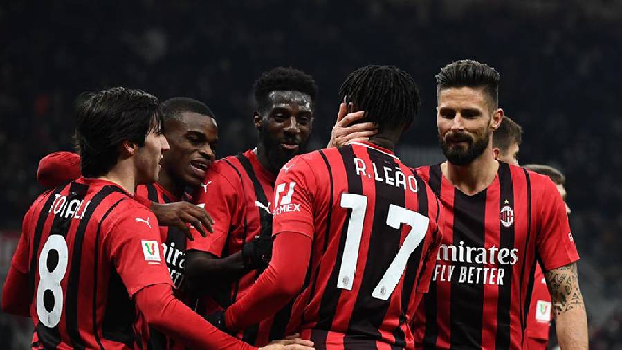 AC Milan ngược dòng thắng Genoa trong hiệp phụ tại vòng 1/8 Coppa Italia