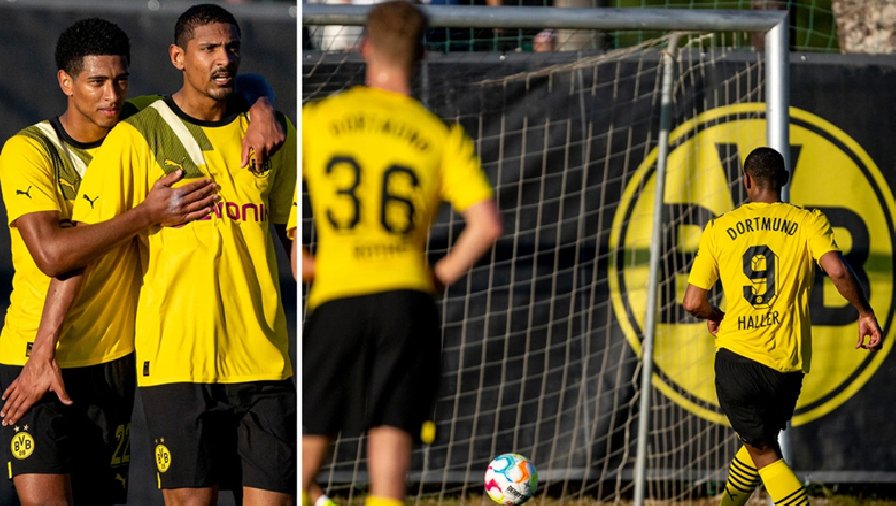 Haller lập hat-trick đầu tiên cho Dortmund sau khi chiến thắng bệnh ung thư
