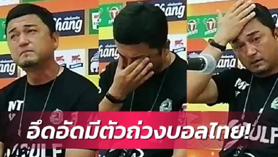 HLV Nhật Bản khóc nức nở vì bất mãn với trọng tài Thai League