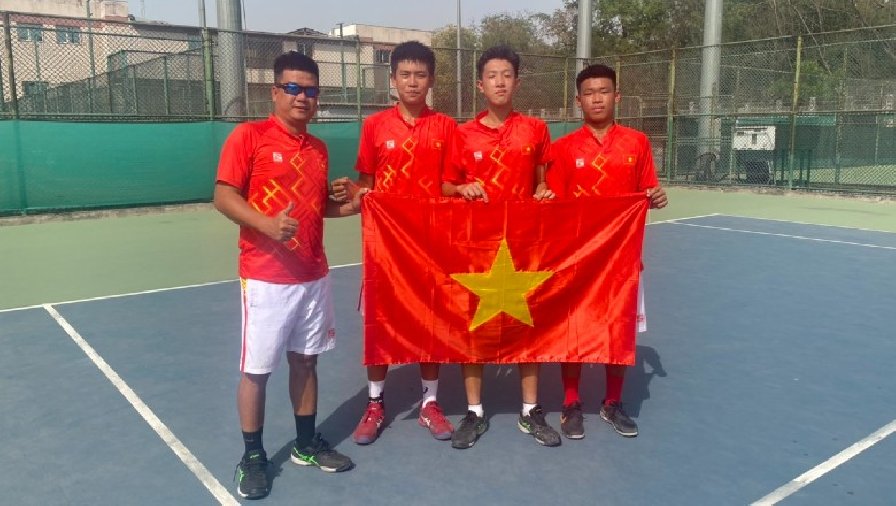 ĐT quần vợt trẻ Việt Nam giành vé vào Tứ kết CK Vòng loại Junior Davis Cup
